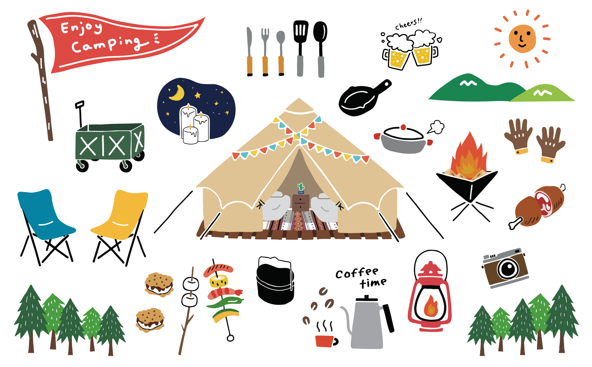 準備も片付けも不要！手ぶらで楽しめるBBQ！和歌山のグランピングならSORANIWA GLAMPING